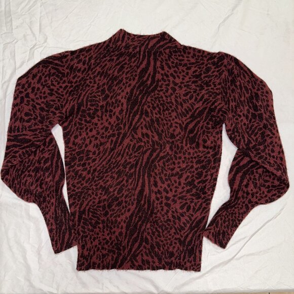Rails Genevieve animal-print wool-cashmere sweater - Size Small - Picture 6 of 10
